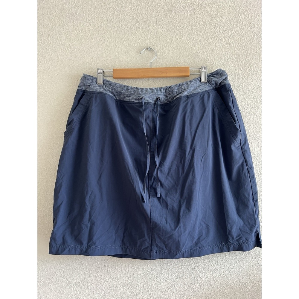 Duluth Trading Co Armachillo Cooling Skort 16W Navy Blue Athletic Hiking Skirt